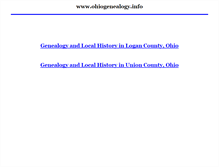 Tablet Screenshot of ohiogenealogy.info
